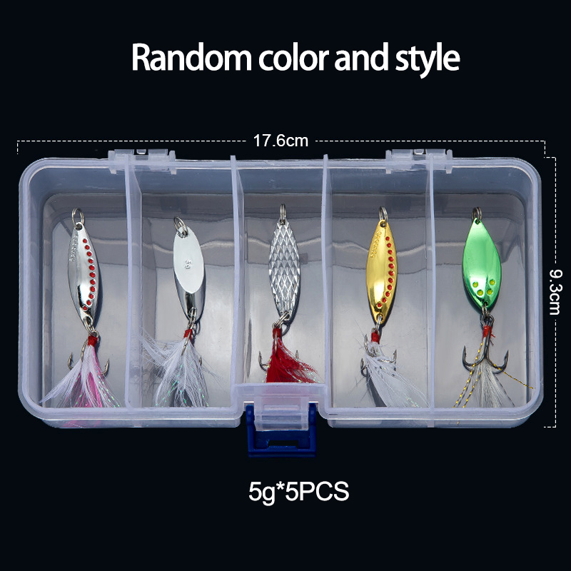 Fishing Lure Crankbait - 금속 스푼 스피너 낚시 미끼 5g