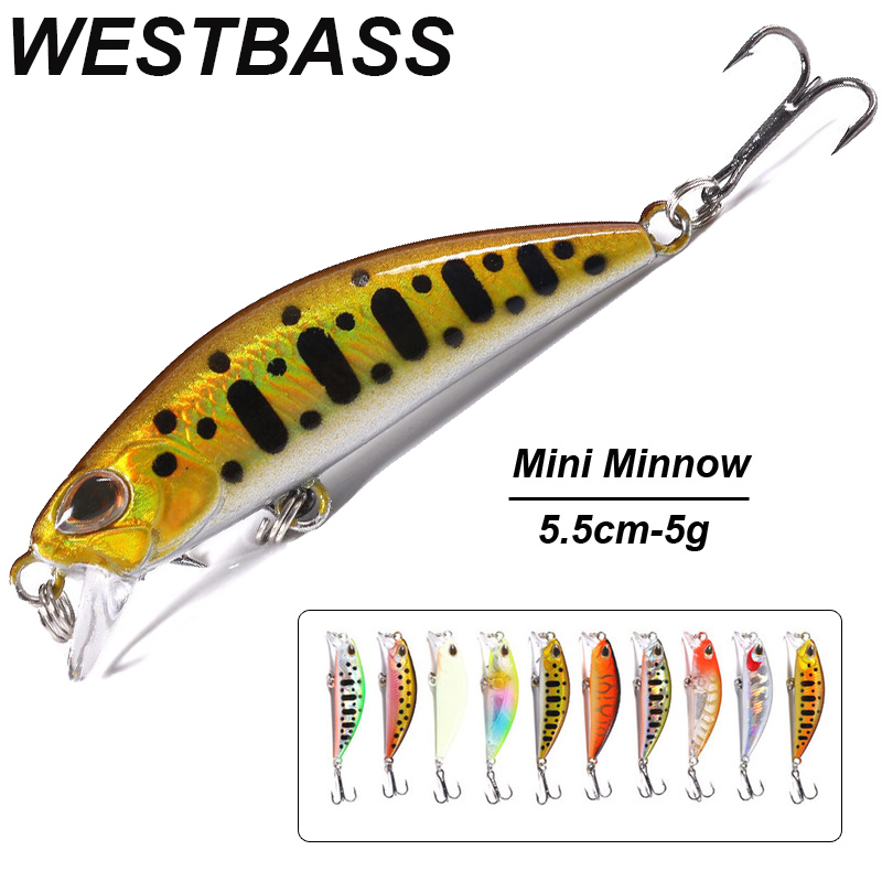 WESTBASS 1PX 마이크로 미노우 루어 55mm- - Fishing Lure Crankbait 리뷰 및 가격
