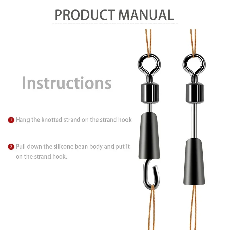 30-90개 베어링 스위블 낚시 커넥터 스테인레스 스틸 - Fishing Lure Accessories 리뷰 및 가격
