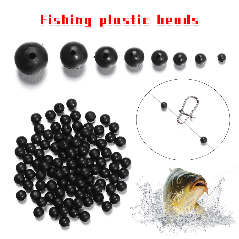 낚시 비즈 스페이스 스토퍼 블랙 라운드 소프트 하드 콩 - Fishing Lure Accessories 리뷰 및 가격
