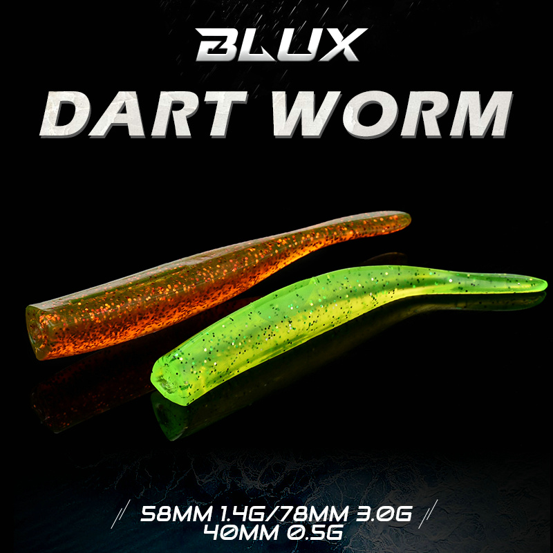 BLUX-신제품 다트 웜 소프트 미끼 58MM 78MM - Fishing Lure Spinner 리뷰 및 가격