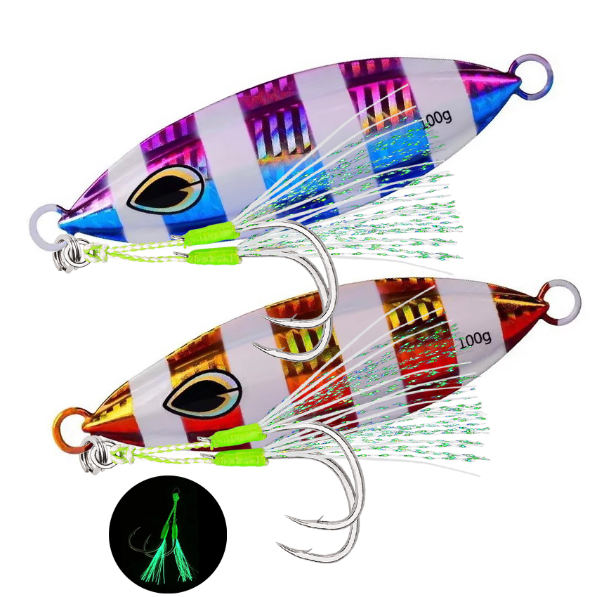 고품질 금속 야광 슬로우 지그 낚시 미끼 40g 60g - Fishing Lure Spoon 리뷰 및 가격